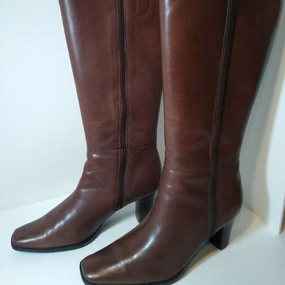a.n.a Shoes - leather knee high boots